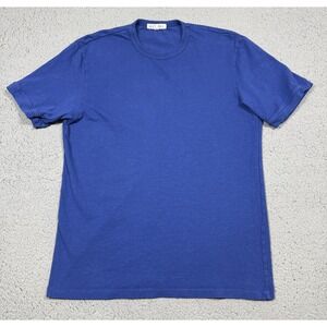 Alex Mill Shirt Mens Small Blue 100% Cotton Crewneck Solid Tagless Casual Tee